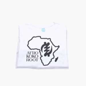 Afrokokoroot TShirt - Black & White Logo